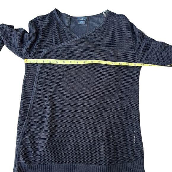 rue21 black open front sweater cardigan, women's size XL - Picture 5 of 5